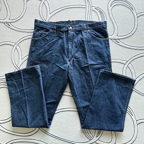 Vintage 60s 70s Big Smith Western Jeans Sanforized Size 38X32 - Picture 3 of 8